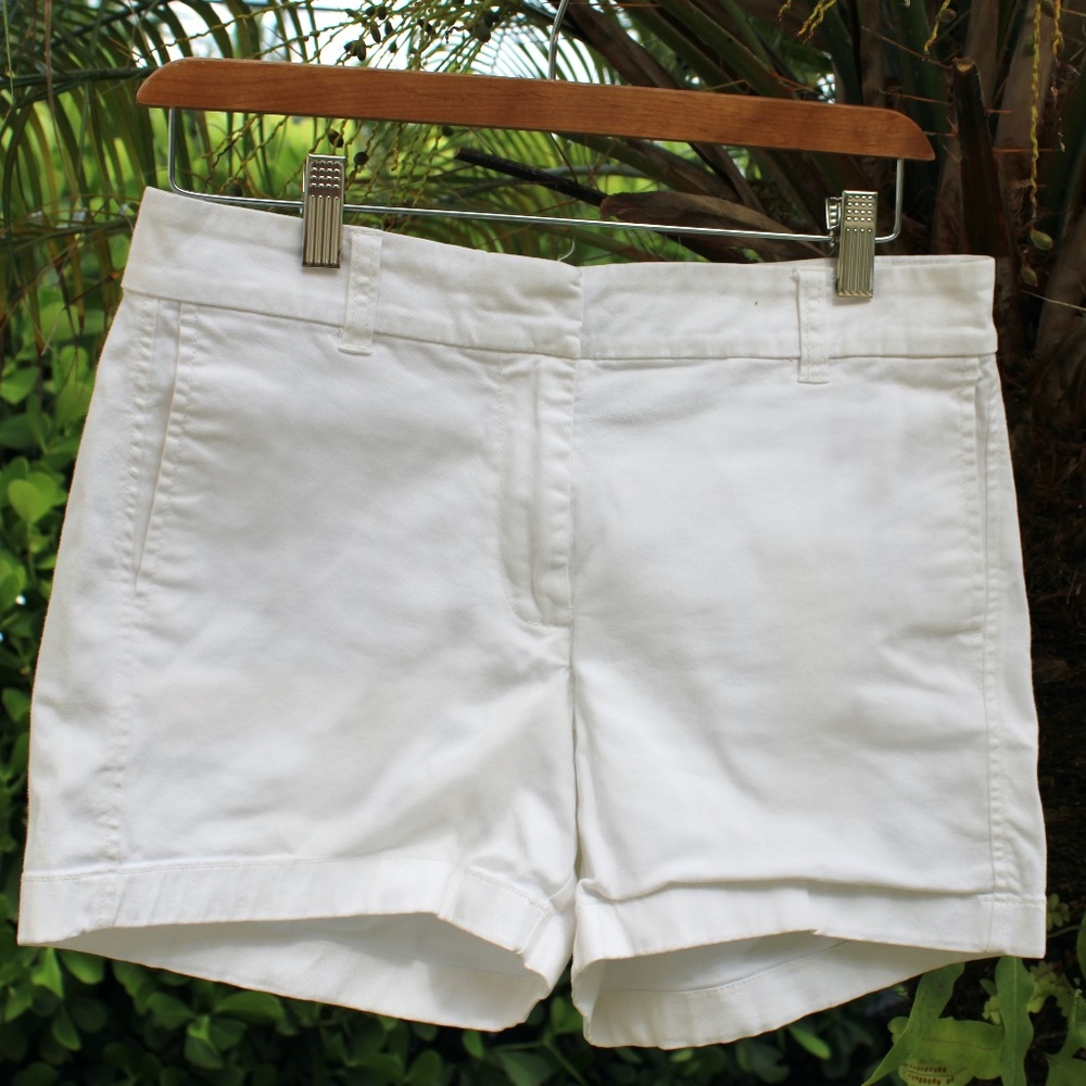 J.Crew Women's Cotton White Chino Shorts Size 4